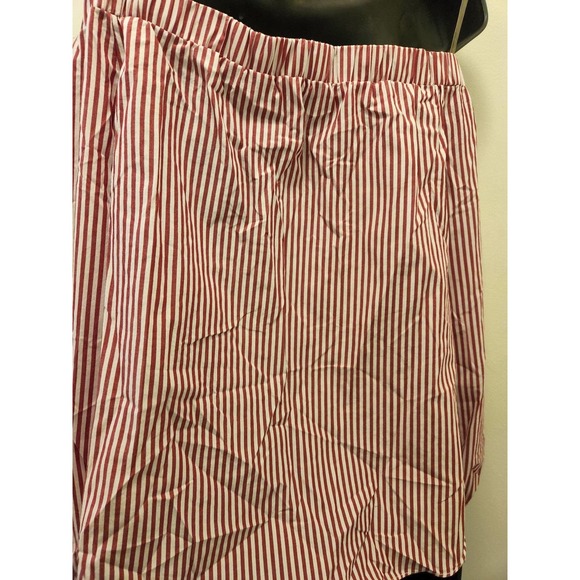 DO+BE red/white stripes off shoulder top M - Picture 4 of 4